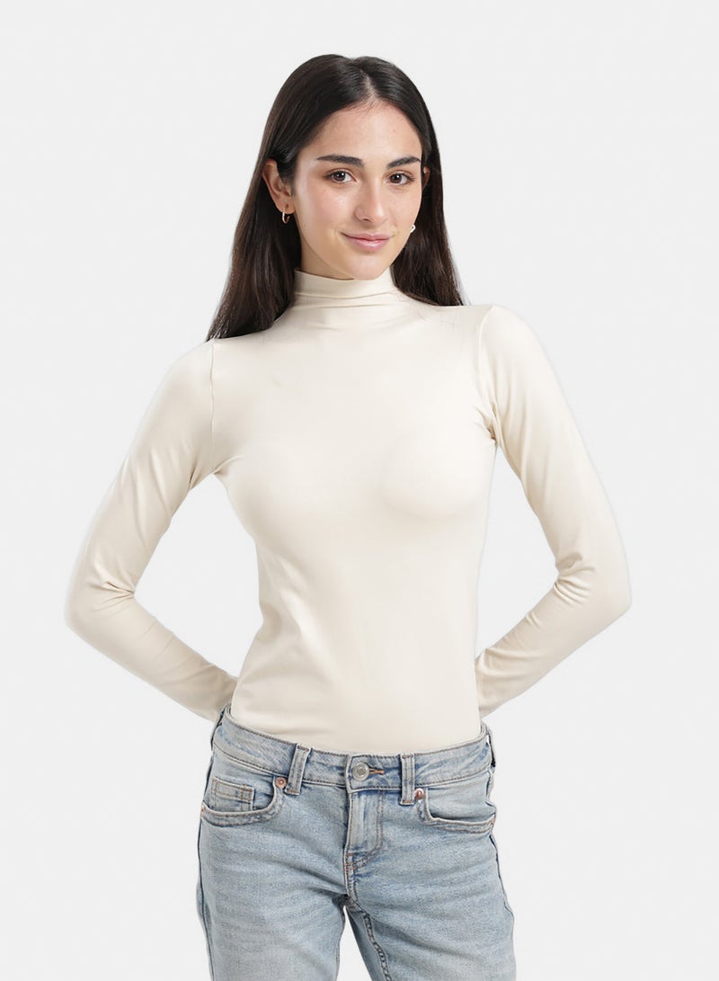 Carina Slim Fit High-Neck Top - Image 2